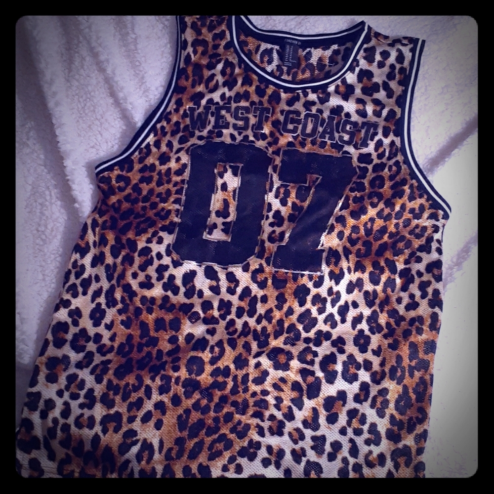 forever 21 cheetah jersey